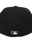 Black baseball cap with a logo on the back against a white background