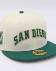 Baseball cap with 'San Diego' and team logo on a white background