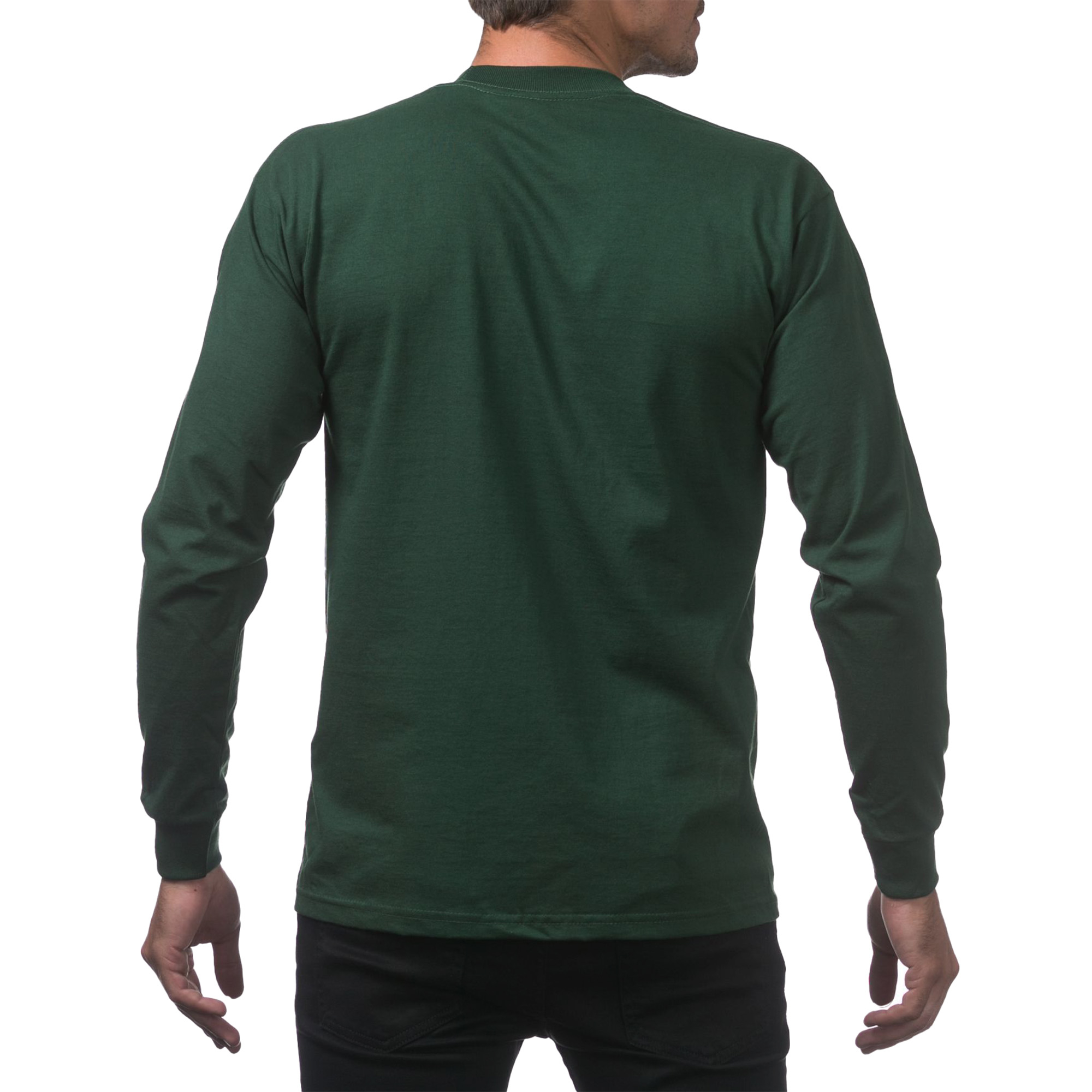 Heavyweight Cotton Long Sleeve Crew Neck T-Shirt