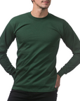 Heavyweight Cotton Long Sleeve Crew Neck T-Shirt
