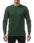 Heavyweight Cotton Long Sleeve Crew Neck T-Shirt