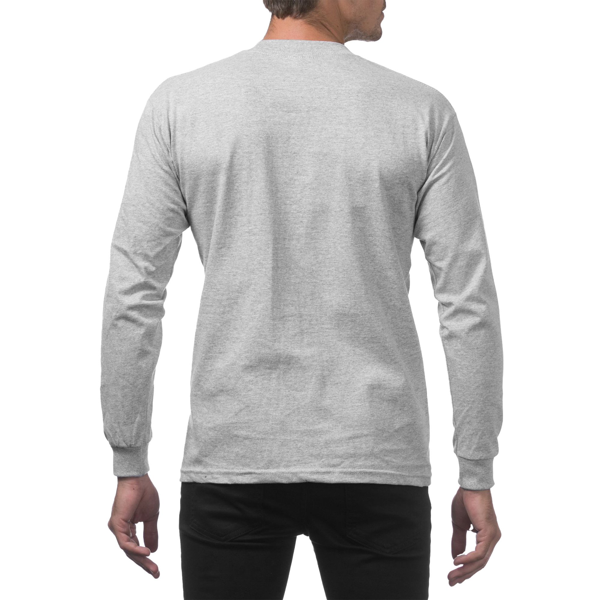 Heavyweight Cotton Long Sleeve Crew Neck T-Shirt