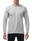 Heavyweight Cotton Long Sleeve Crew Neck T-Shirt