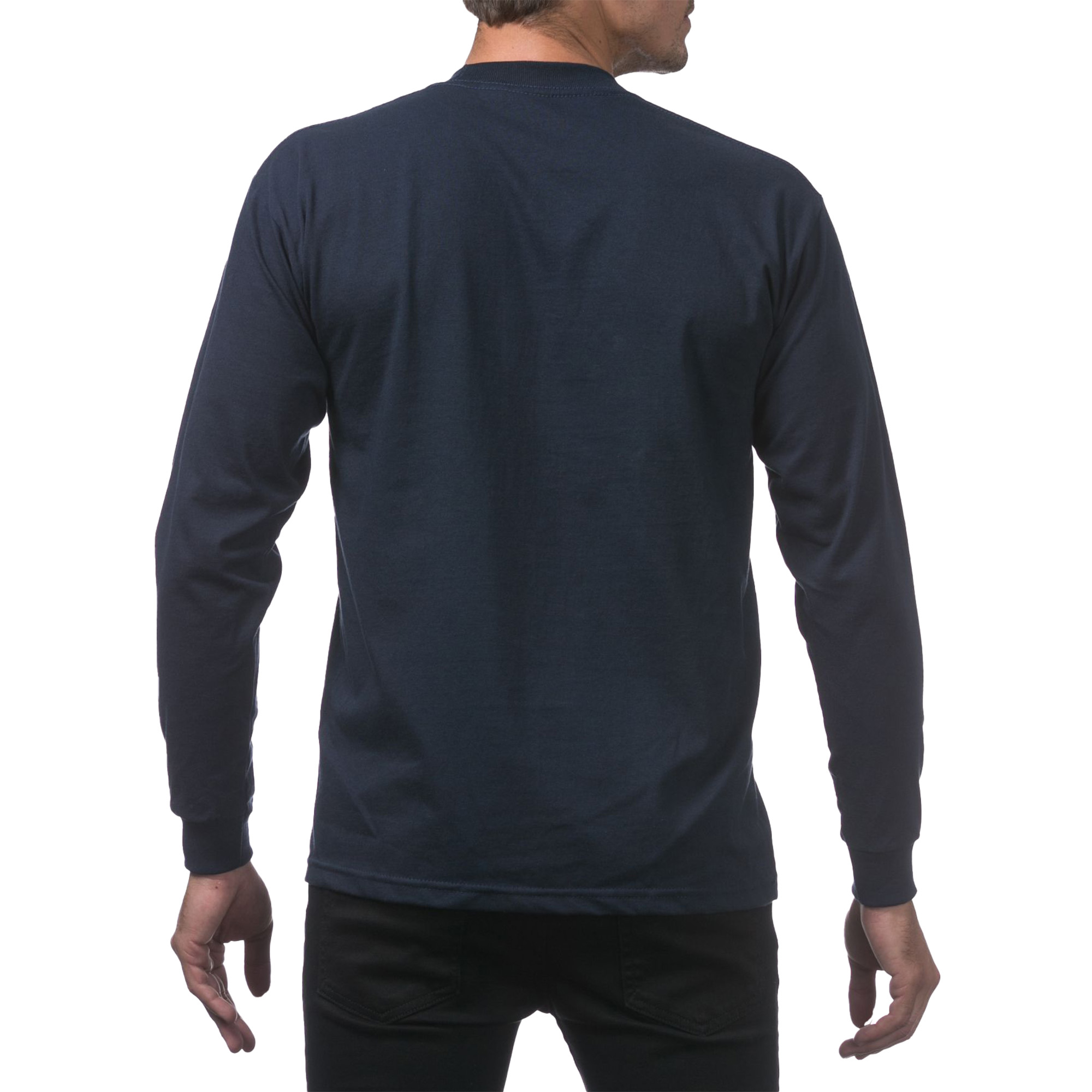 Heavyweight Cotton Long Sleeve Crew Neck T-Shirt
