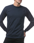 Heavyweight Cotton Long Sleeve Crew Neck T-Shirt