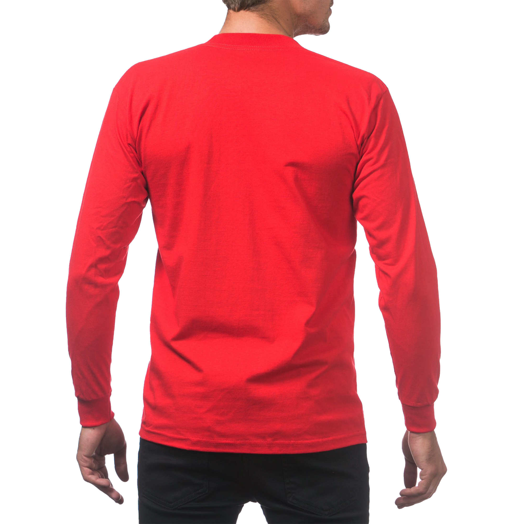 Heavyweight Cotton Long Sleeve Crew Neck T-Shirt