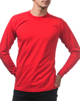 Heavyweight Cotton Long Sleeve Crew Neck T-Shirt