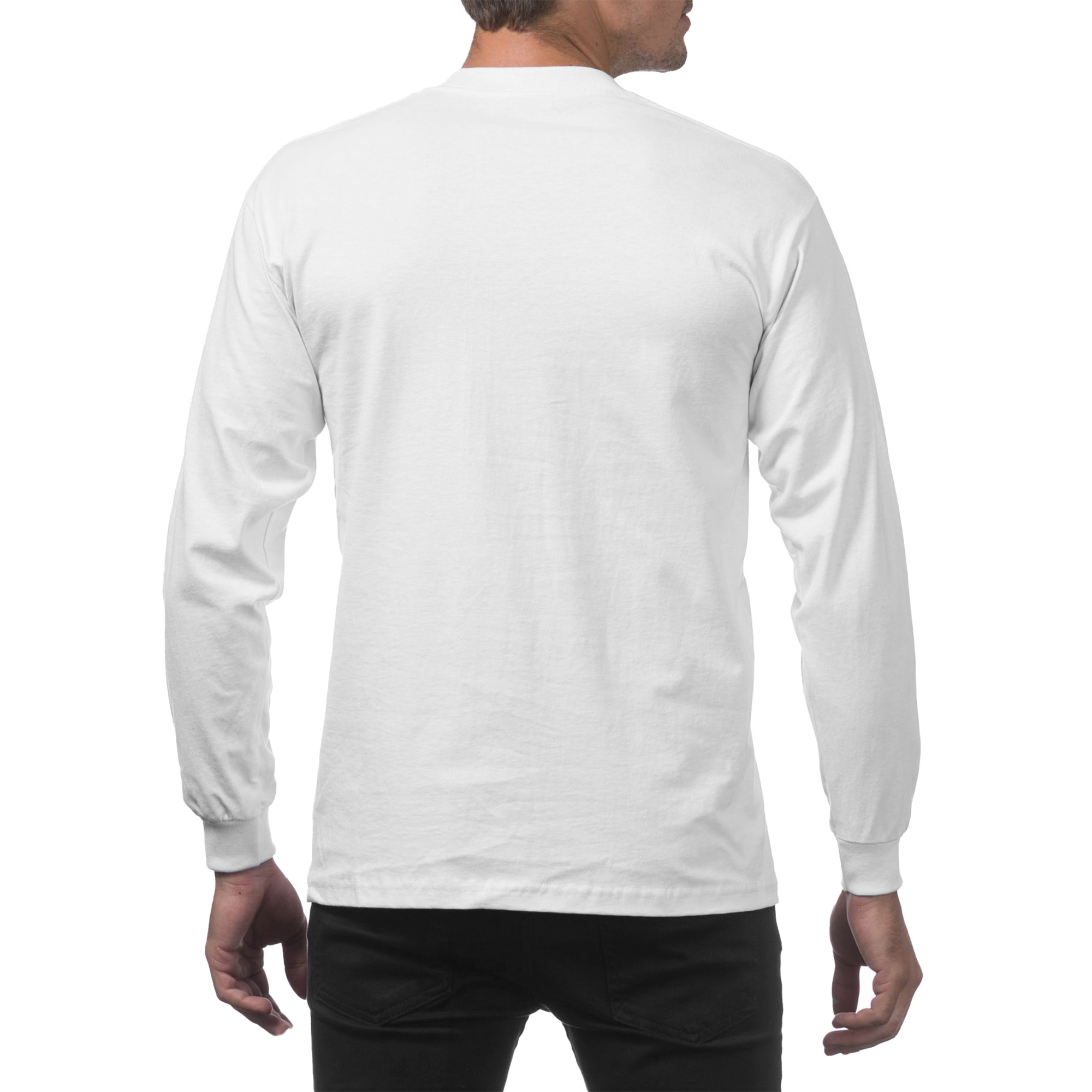 Heavyweight Cotton Long Sleeve Crew Neck T-Shirt