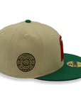 Mexico NewEra 59Fifty Mexico 2-Tone Khaki/Green Fitted Hat