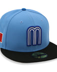 Mexico NewEra 59Fifty 2-Tone Light Blue/Black Fitted Hat