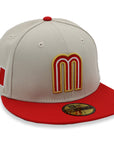 Mexico NewEra 59Fifty 2-Tone Chrome/Red Fitted Hat