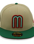 Mexico NewEra 59Fifty Mexico 2-Tone Khaki/Green Fitted Hat