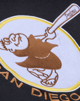 San Diego Padres Black Phantom Fleece Hoodie