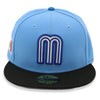 Mexico NewEra 59Fifty 2-Tone Light Blue/Black Fitted Hat