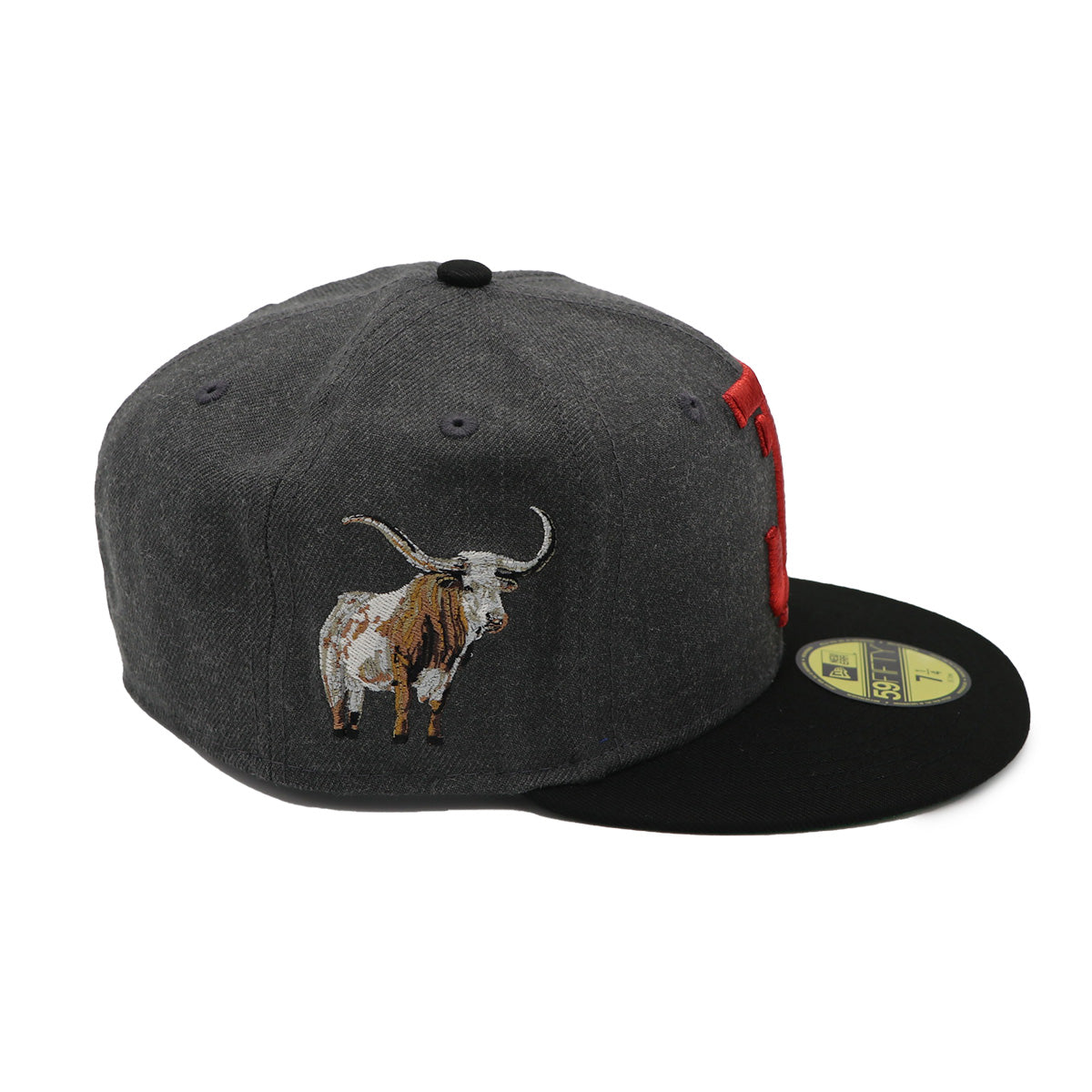 New Era 59Fifty Toros de Tijuana Fitted hat Cap Grey Black and Red
