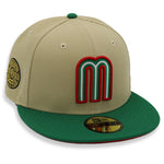 Mexico NewEra 59Fifty Mexico 2-Tone Khaki/Green Fitted Hat