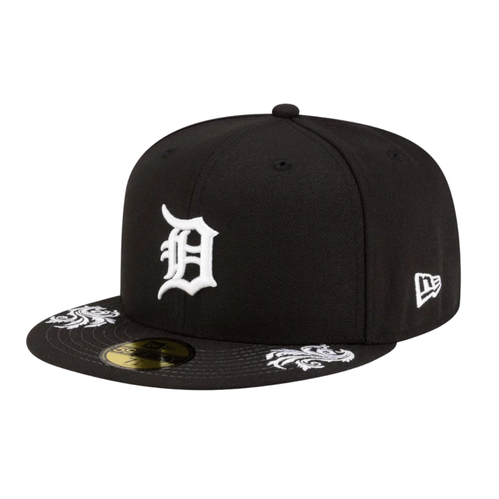 Detroit Tigers Black 59FIFTY Fitted Hat