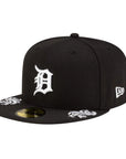 Detroit Tigers Black 59FIFTY Fitted Hat