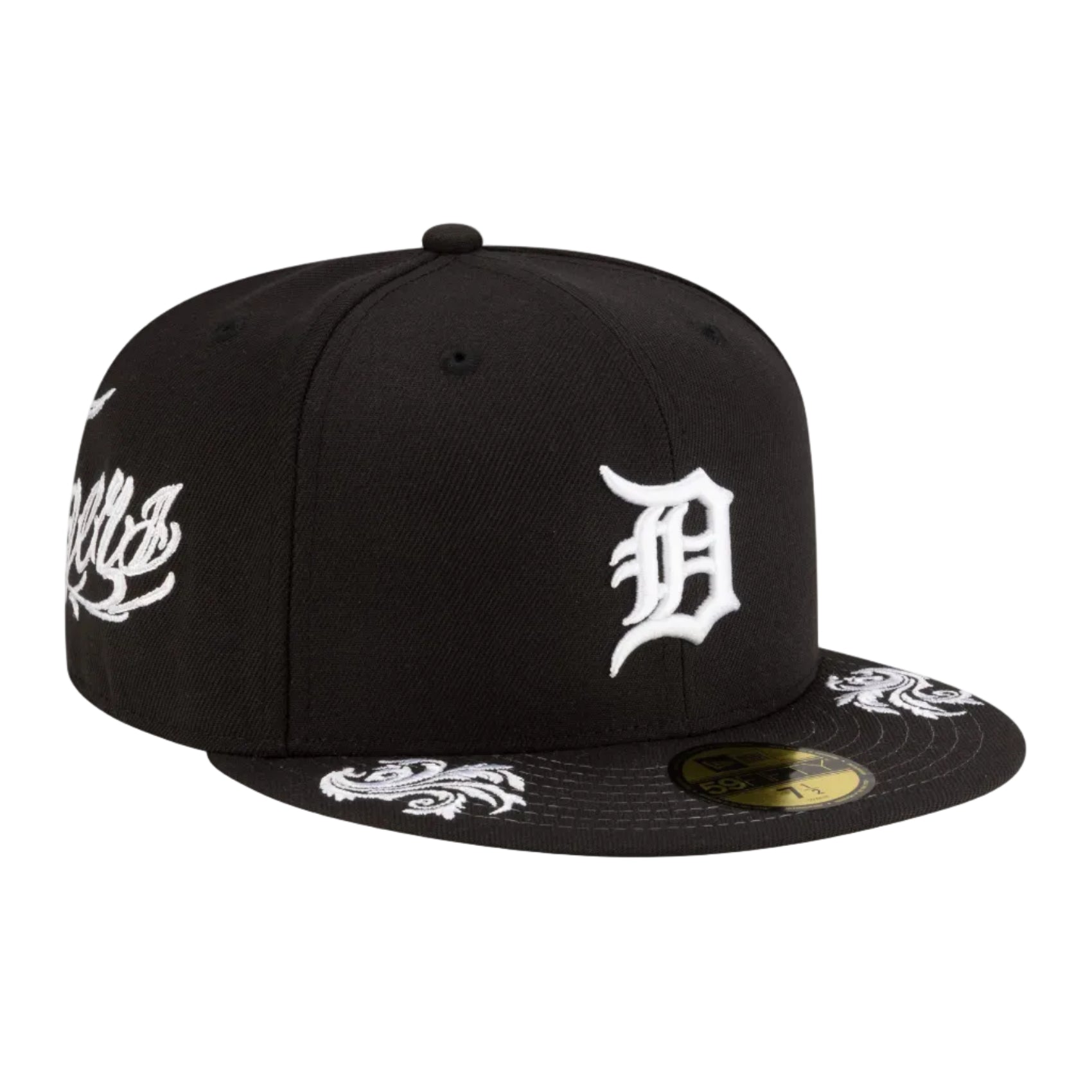 Detroit Tigers Black 59FIFTY Fitted Hat