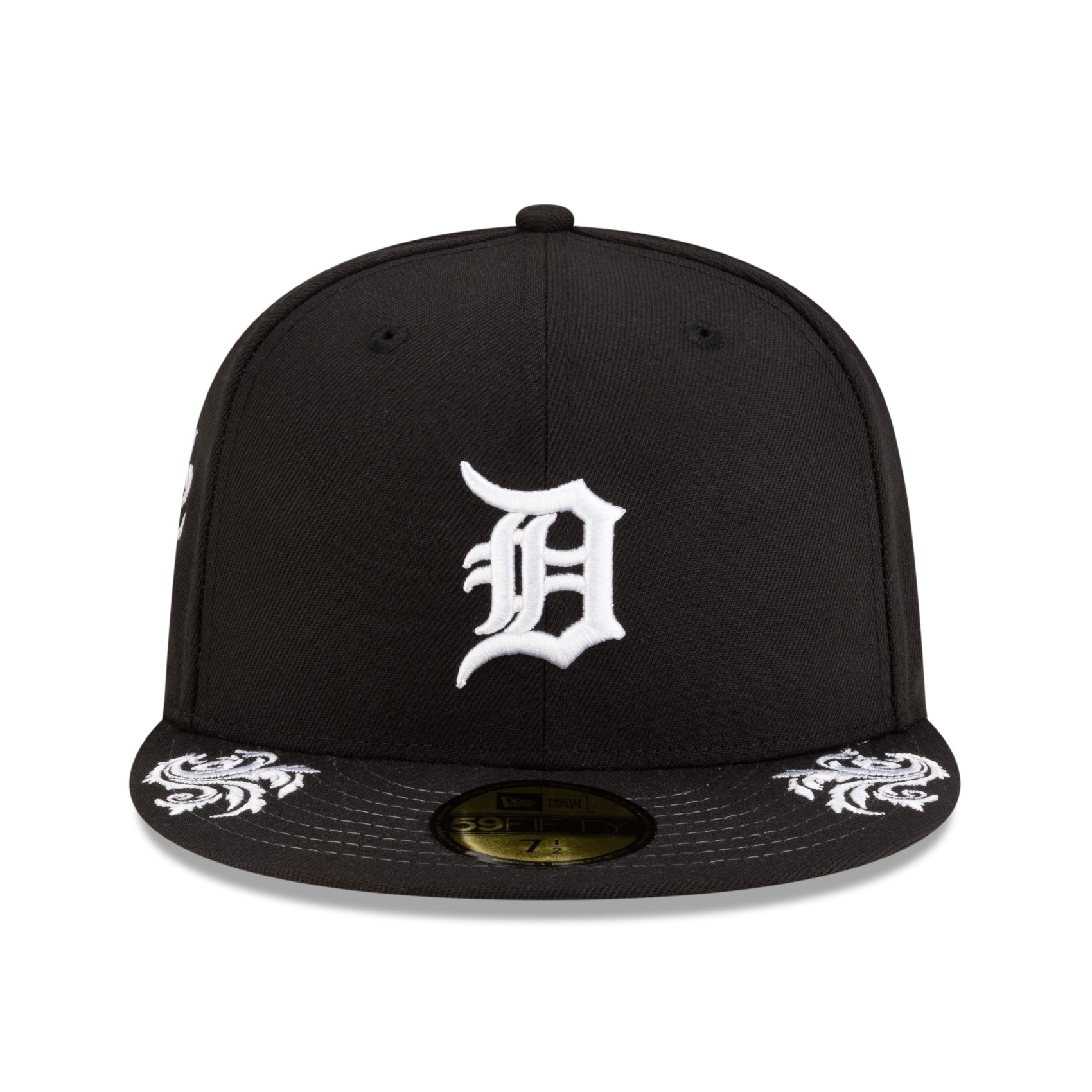 Detroit Tigers Black 59FIFTY Fitted Hat