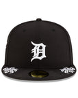 Detroit Tigers Black 59FIFTY Fitted Hat