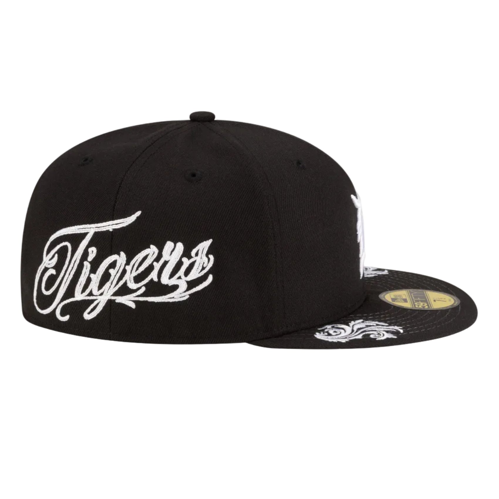 Detroit Tigers Black 59FIFTY Fitted Hat
