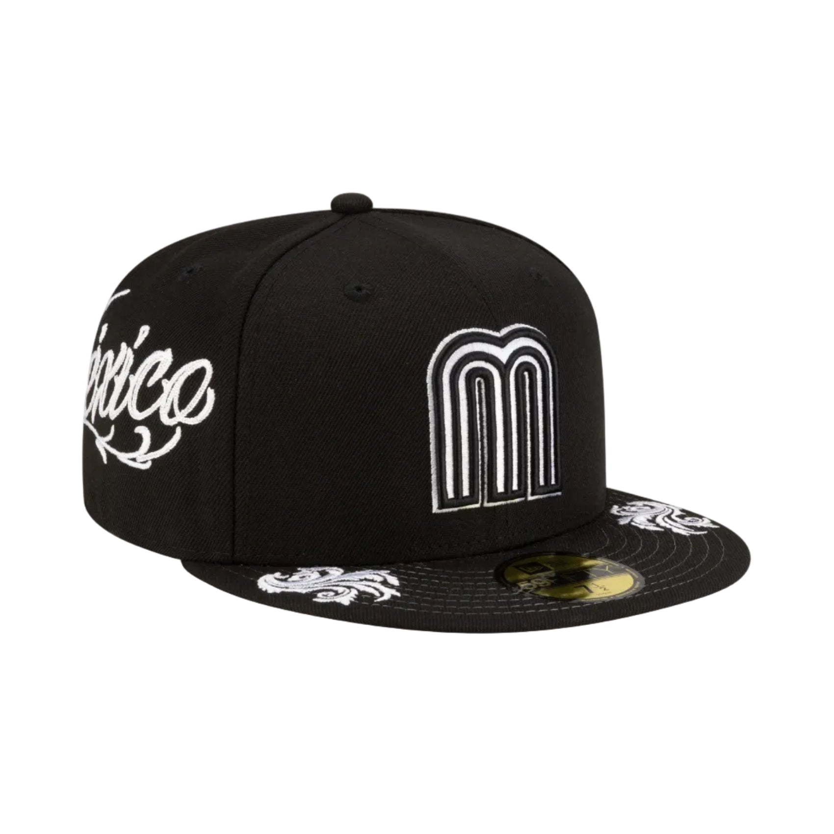 Mexico Black 59FIFTY Fitted Hat
