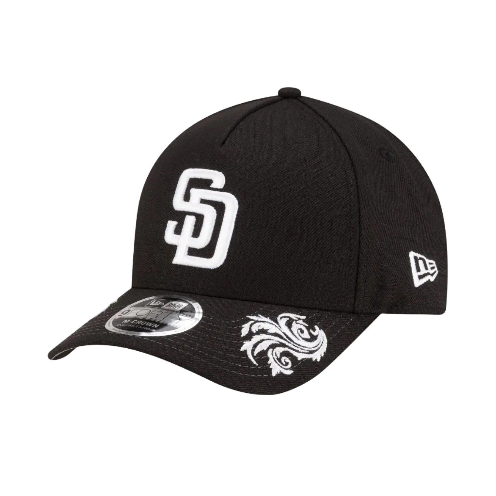 San Diego Padres Black 9FORTY Adjustable Hat