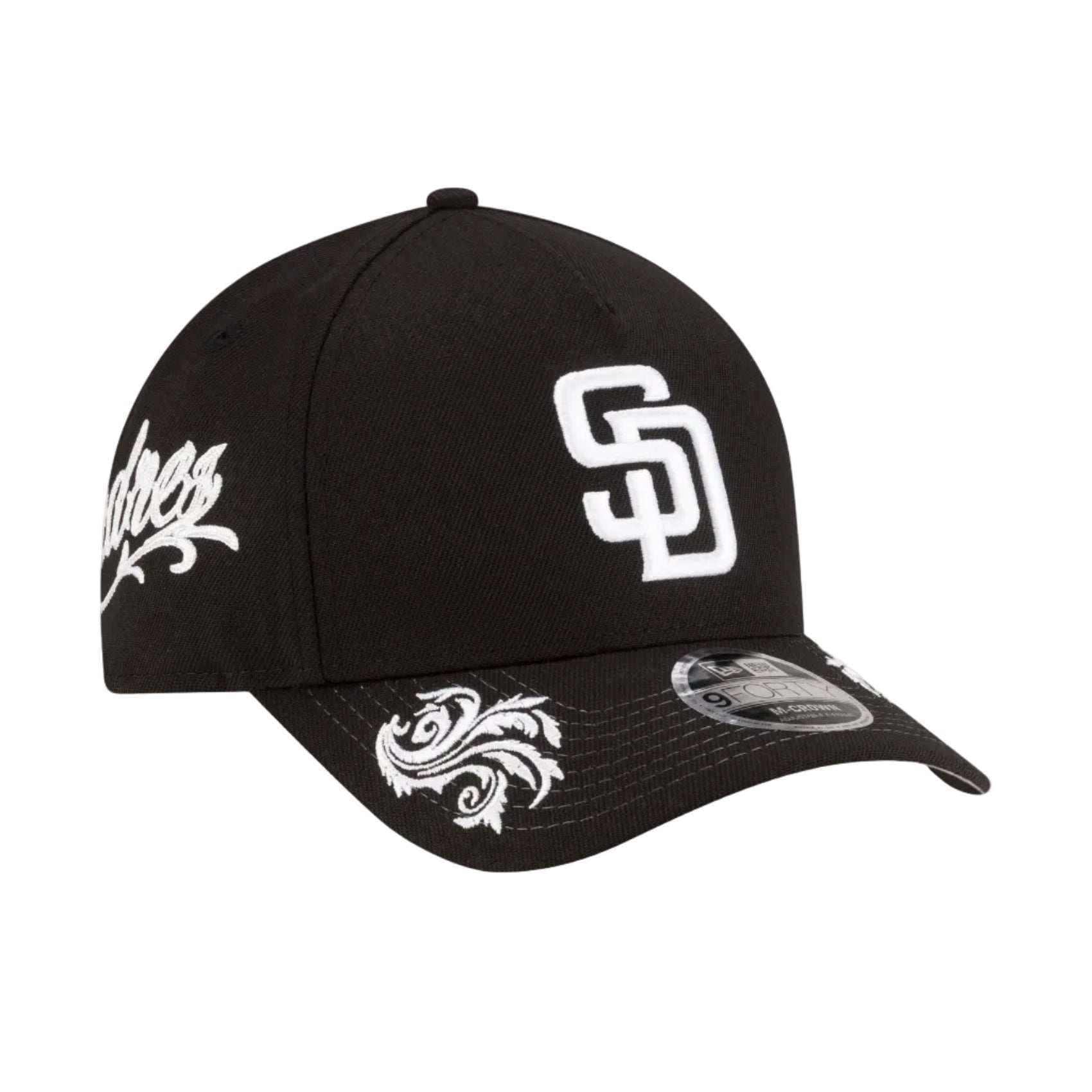 San Diego Padres Black 9FORTY Adjustable Hat
