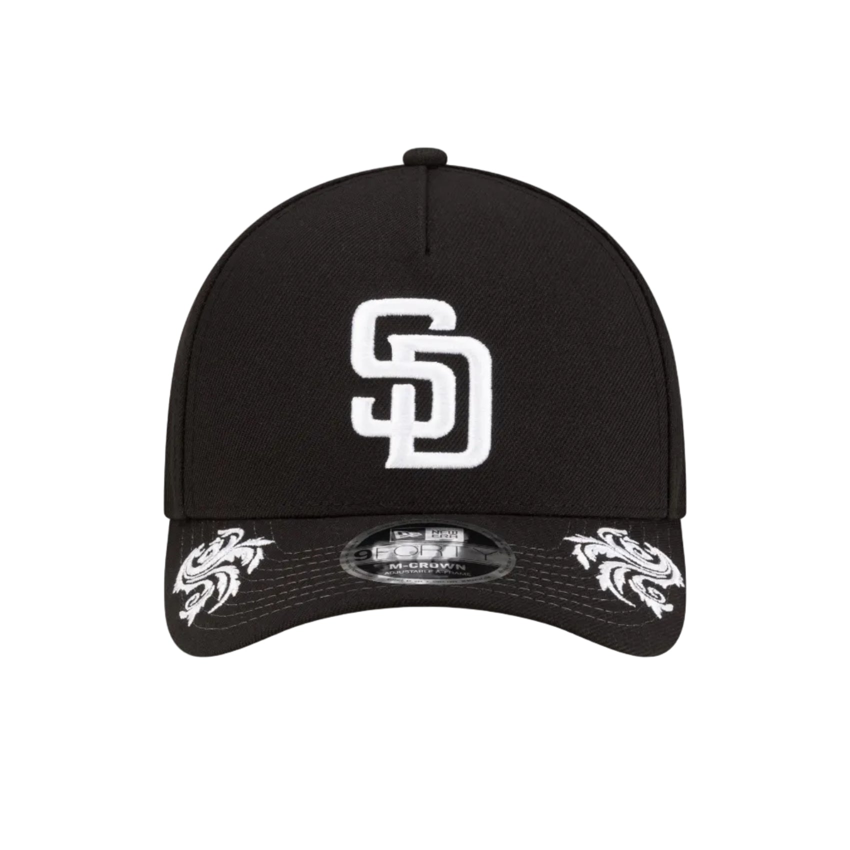 San Diego Padres Black 9FORTY Adjustable Hat