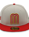 Mexico NewEra 59Fifty 2-Tone Chrome/Red Fitted Hat