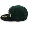 NewEra 59Fifty San Diego Padres 2-Tone Dark Green/Black Retro Fitted Hat