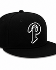 San Diego Padres Black/White 9FIFTY Snapback Hat