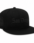San Diego Padres Black Metallic 59FIFTY Fitted Hat