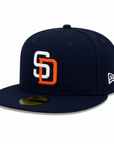 59FIFTY SD Padres Navy/Gray White & Orange Fitted Hat