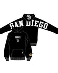 Sand Diego Padres Wingspan M Drop Shoulder Fleece Hoodie V2