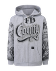 FB County Rhinestone Tatted up Hoodie