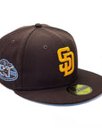 New Era x CaliwearSD 59Fifty San Diego Padres 50th Anniversary Brown Fitted Hat - "On-Field Icy"