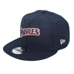 New Era 9Fifty San Diego Padres 90's Script Light Navy Snapback Hat