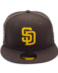 New Era x CaliwearSD 59Fifty San Diego Padres 50th Anniversary Brown Fitted Hat - "On-Field Icy"