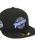 59FIFTY Padres Black Blue Fitted Cap