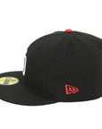 59FIFTY Padres Black Red Fitted Cap