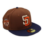 NewEra 59Fifty San Diego Padres 2-Tone Harvest Brown/Navy Fitted Hat