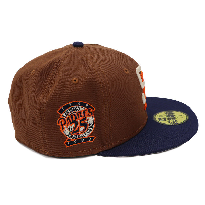 NewEra 59Fifty San Diego Padres 2-Tone Harvest Brown/Navy Fitted Hat