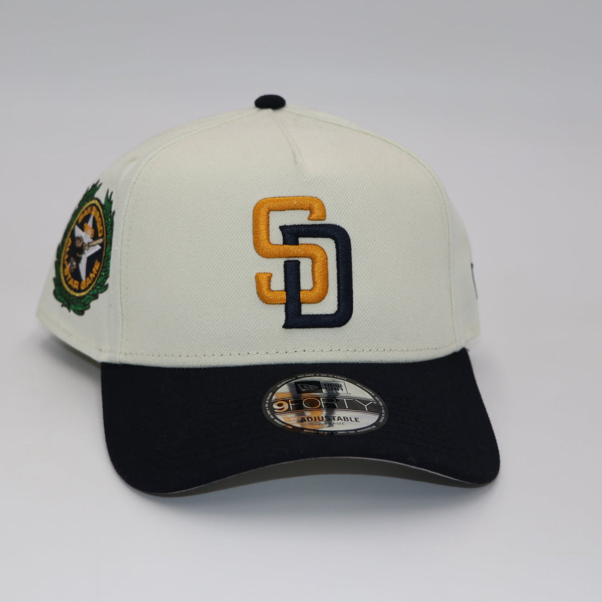 San Diego Padres New Era 9FORTY Adjustable Hat – Cream/Navy