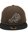 59FIFTY Atlanta Braves Walnut Metallic Gold Fitted Cap