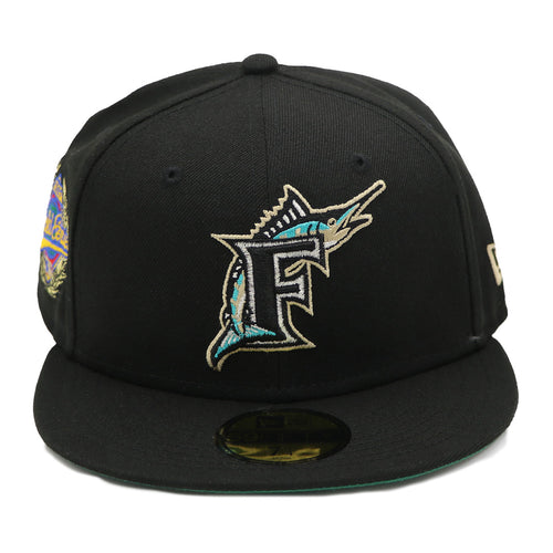 NewEra 59Fifty Florida Marlines Black Fitted Hat
