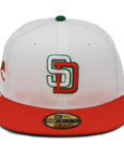 NewEra 59Fifty San Diego Padres 2-Tone Chrome/Red Fitted Hat