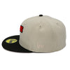 NewEra 59Fifty Padres Script 2-Tone Stone/Black Fitted Hat