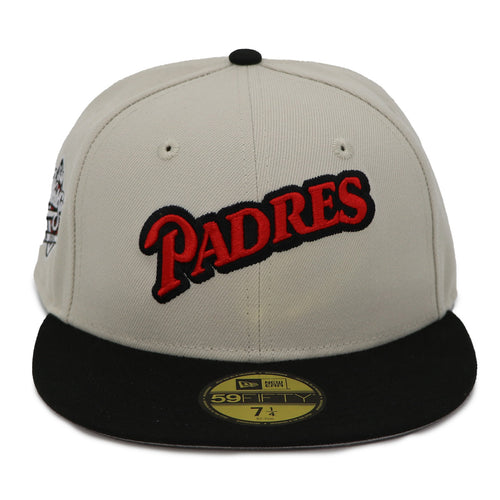 NewEra 59Fifty Padres Script 2-Tone Stone/Black Fitted Hat